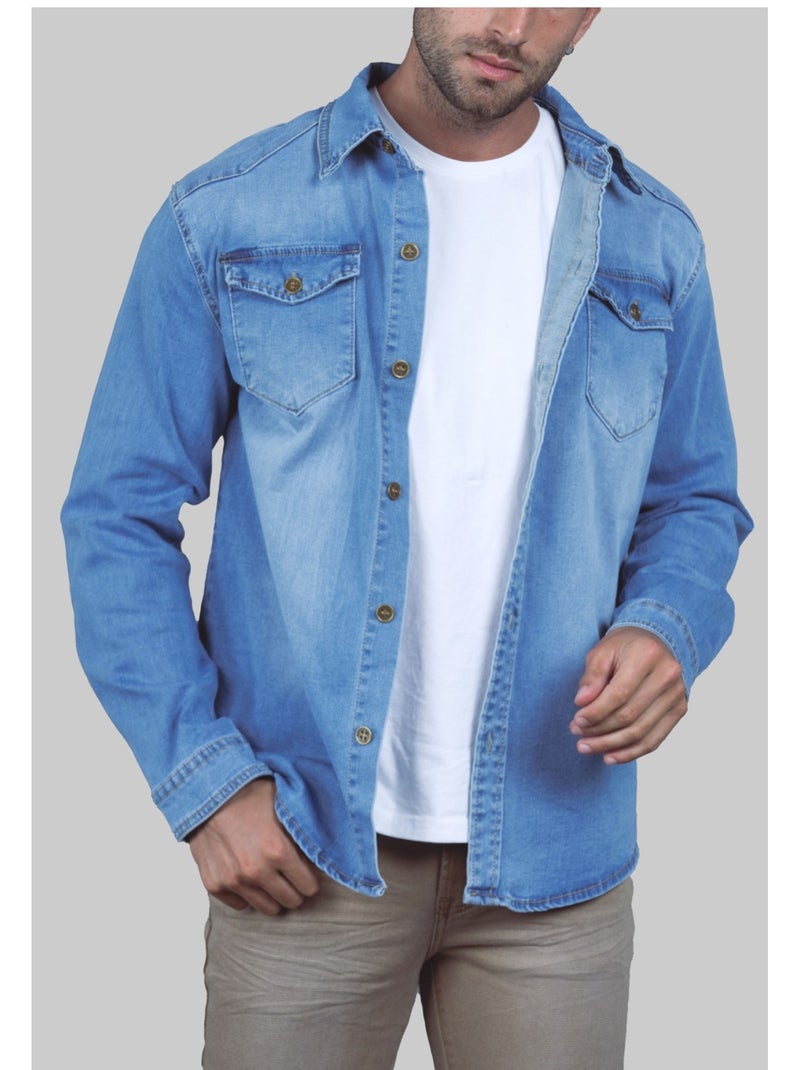 Camicia in denim Kebello Blu - Kiabi