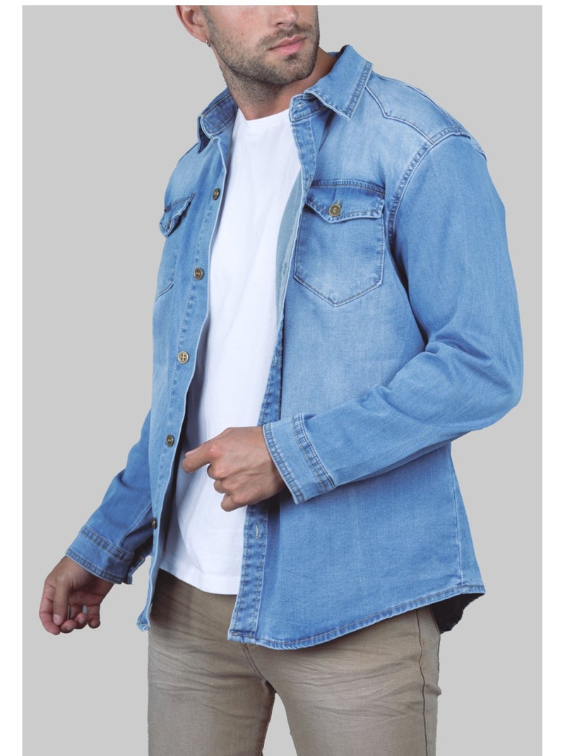 Camicia in denim Kebello Blu - Kiabi