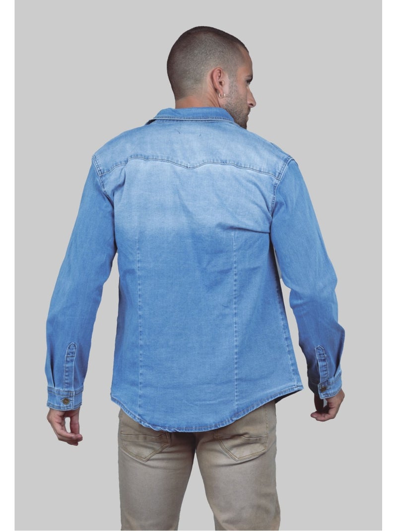 Camicia in denim Kebello Blu - Kiabi