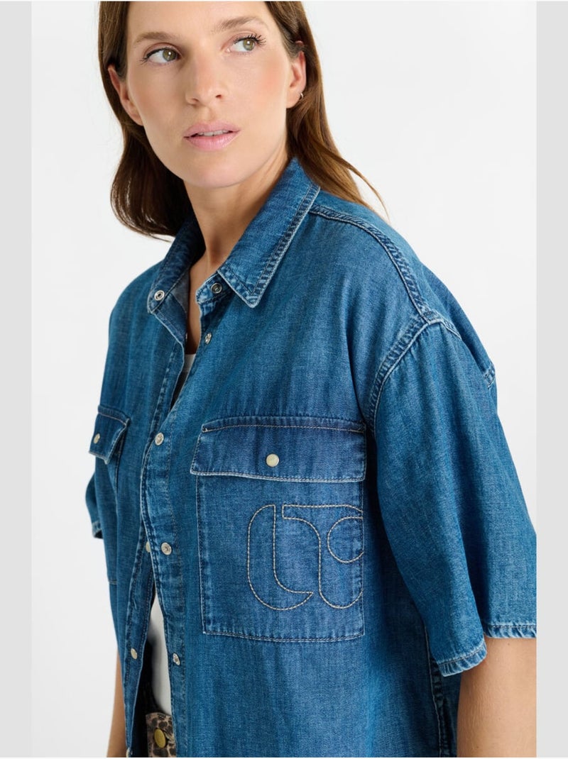 Camicia in denim LIVIANE Blu - Kiabi