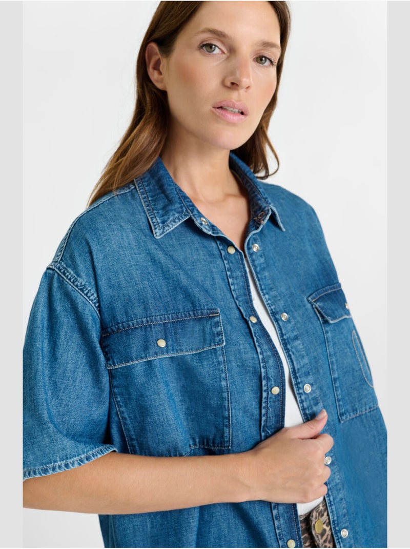 Camicia in denim LIVIANE Blu - Kiabi
