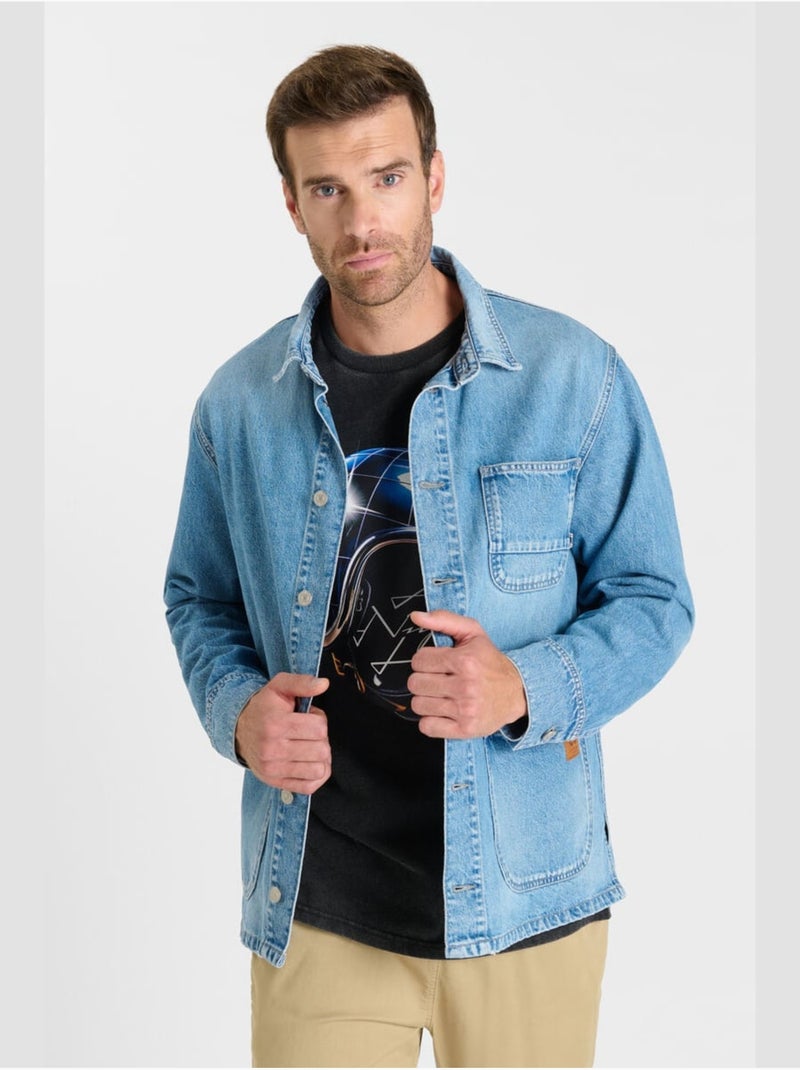 Camicia in denim MAURI Blu - Kiabi