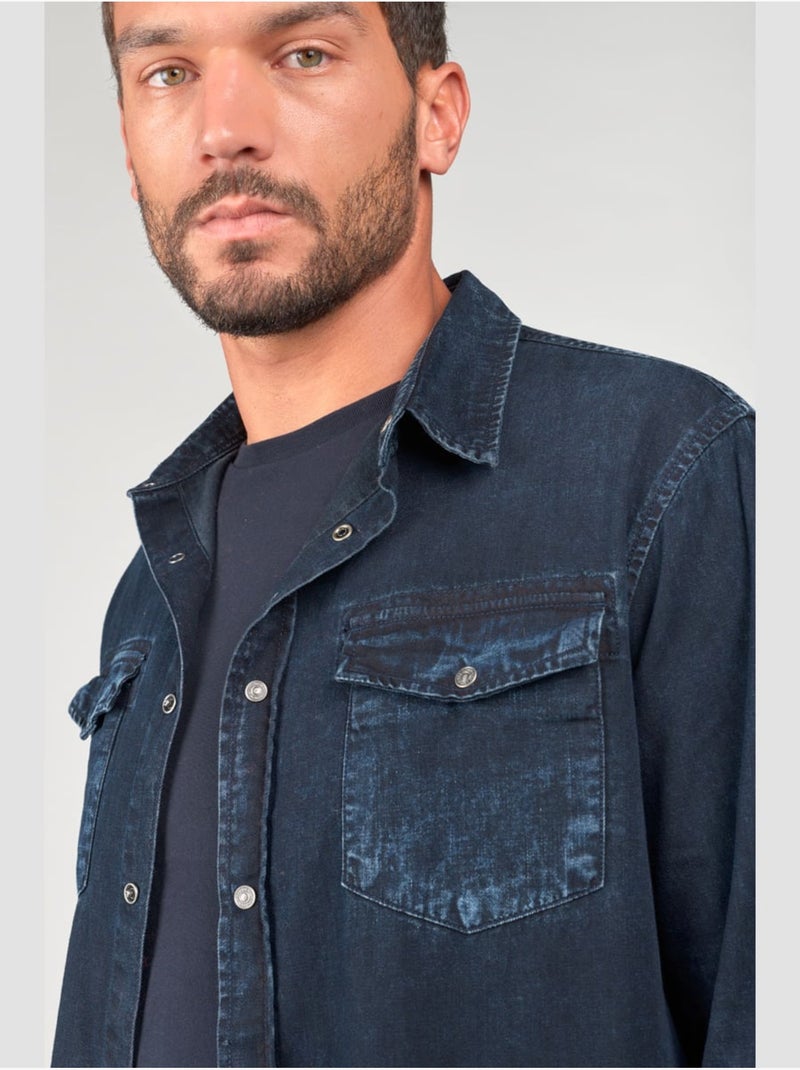 Camicia in denim PEDRO Blu - Kiabi