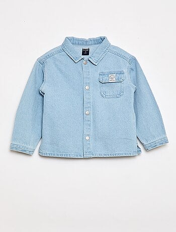 Camicia in denim regular fit in cotone