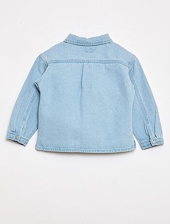 Camicia in denim regular fit in cotone