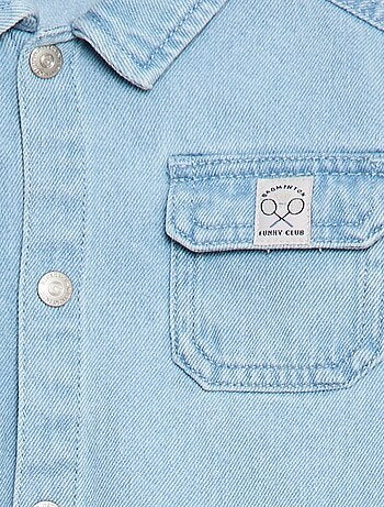 Camicia in denim regular fit in cotone