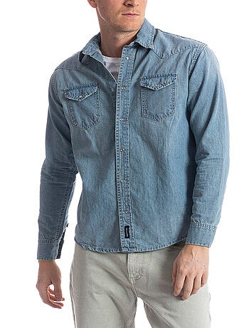 Camicia in denim western fit FURIO