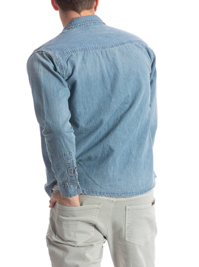 Camicia in denim western fit FURIO Blu - Kiabi