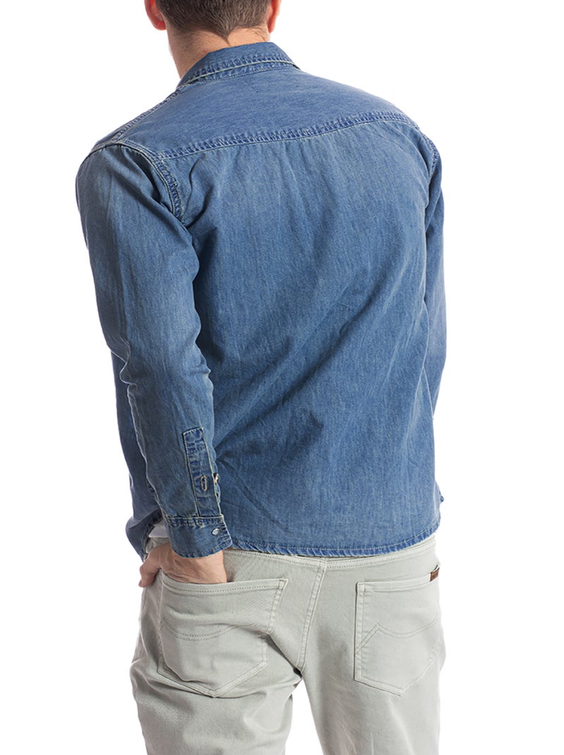Camicia in denim western fit FURY Blu - Kiabi