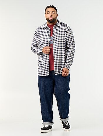 Camicia in flanella a fantasia