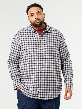 Camicia in flanella a fantasia