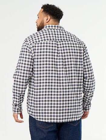 Camicia in flanella a fantasia
