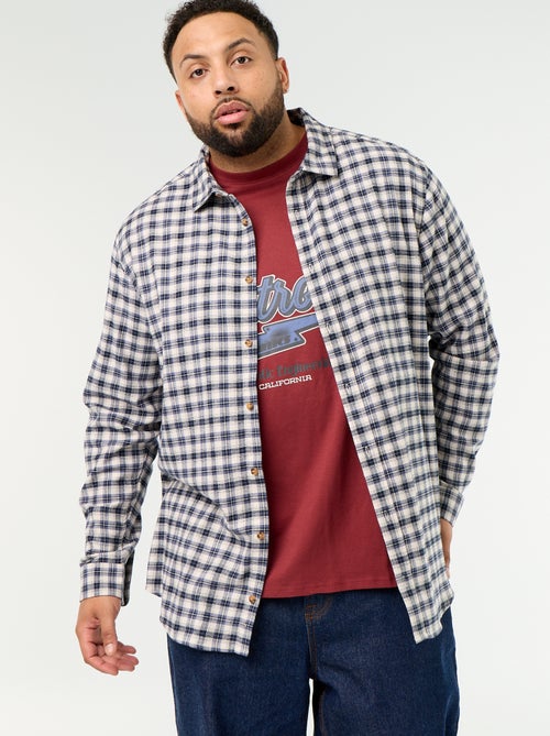 Camicia in flanella a fantasia - Kiabi