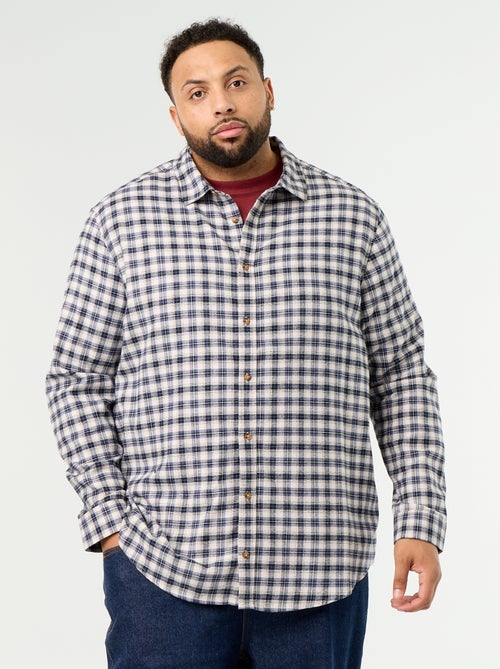 Camicia in flanella a fantasia - Kiabi