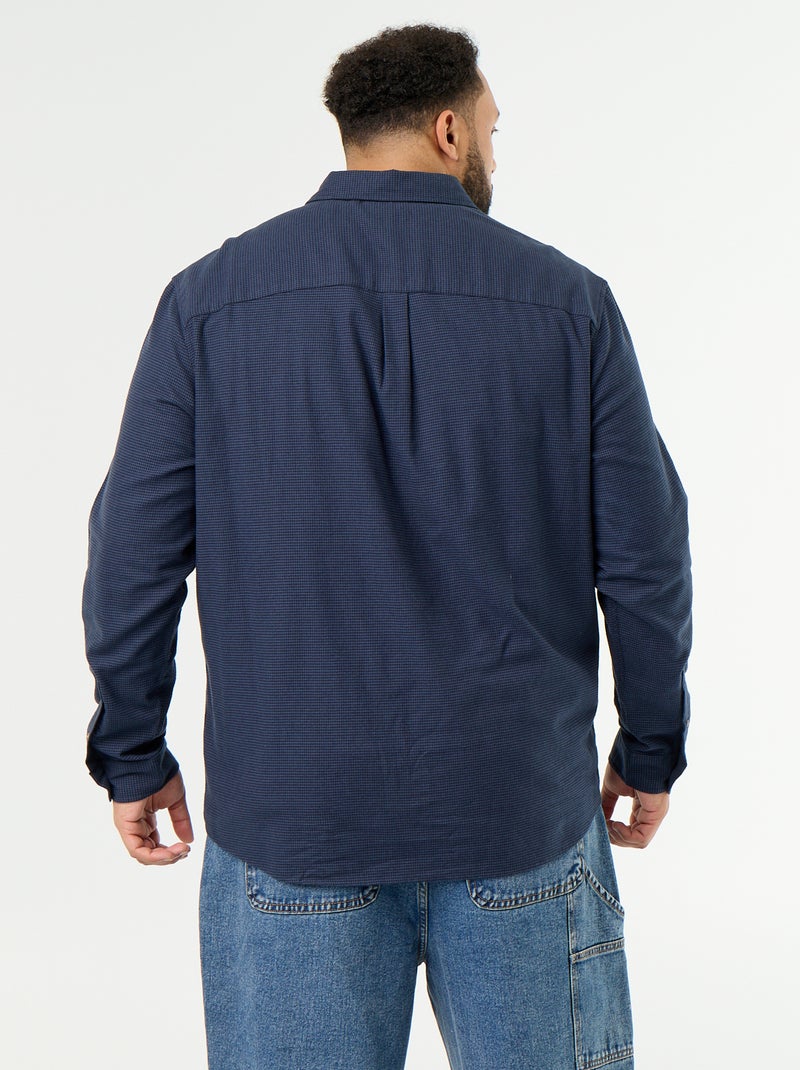 Camicia in flanella a fantasia Blu - Kiabi