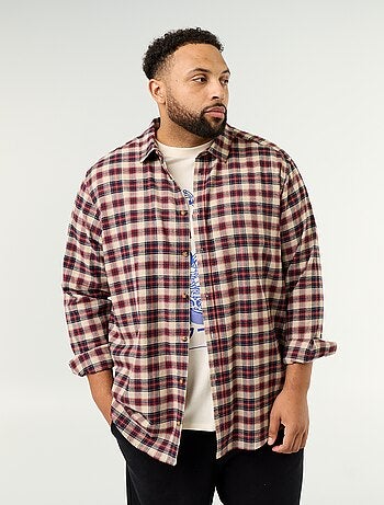 Camicia in flanella a fantasia