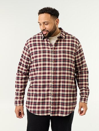 Camicia in flanella a fantasia