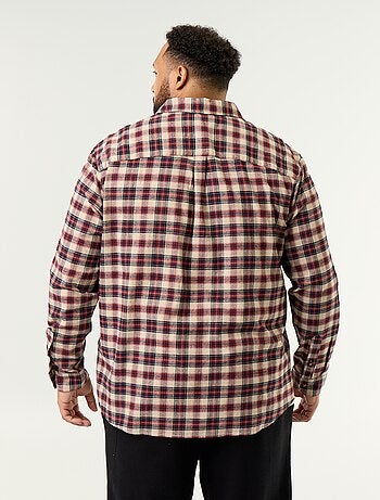Camicia in flanella a fantasia