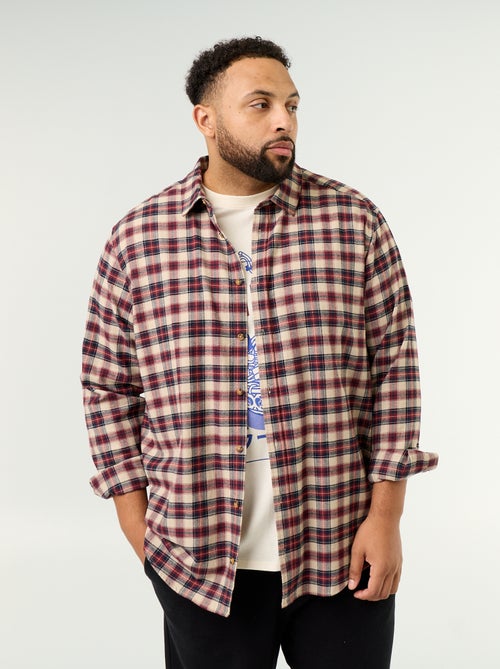 Camicia in flanella a fantasia - Kiabi