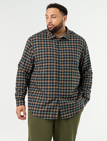 Camicia in flanella a fantasia