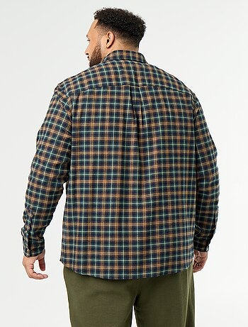 Camicia in flanella a fantasia