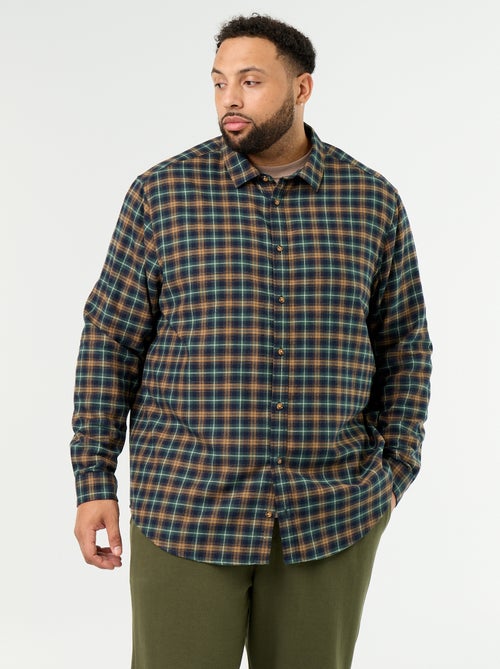Camicia in flanella a fantasia - Kiabi