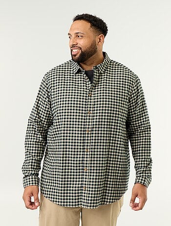 Camicia in flanella a fantasia