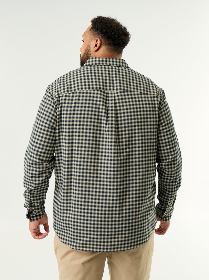 Camicia in flanella a fantasia Verde - Kiabi