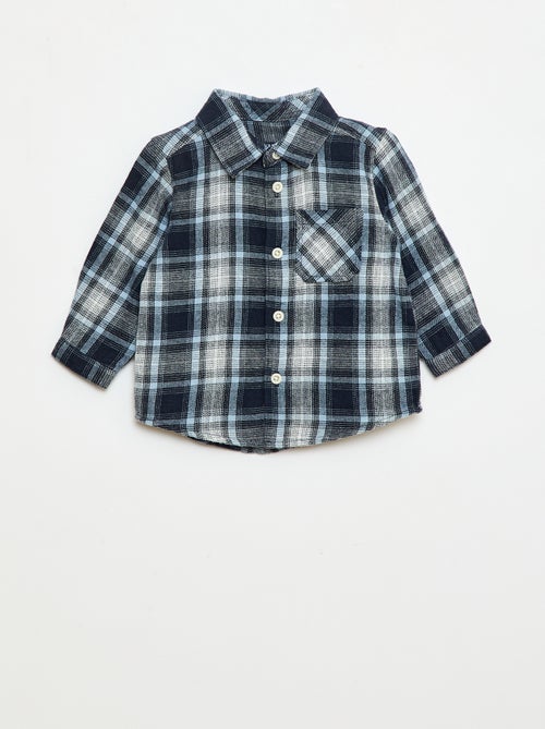 Camicia in flanella a quadri - Kiabi