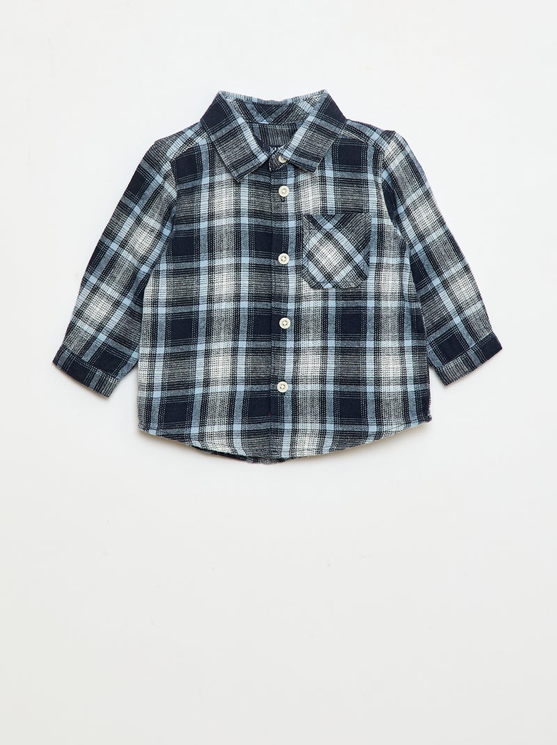 Camicia in flanella a quadri Blu - Kiabi