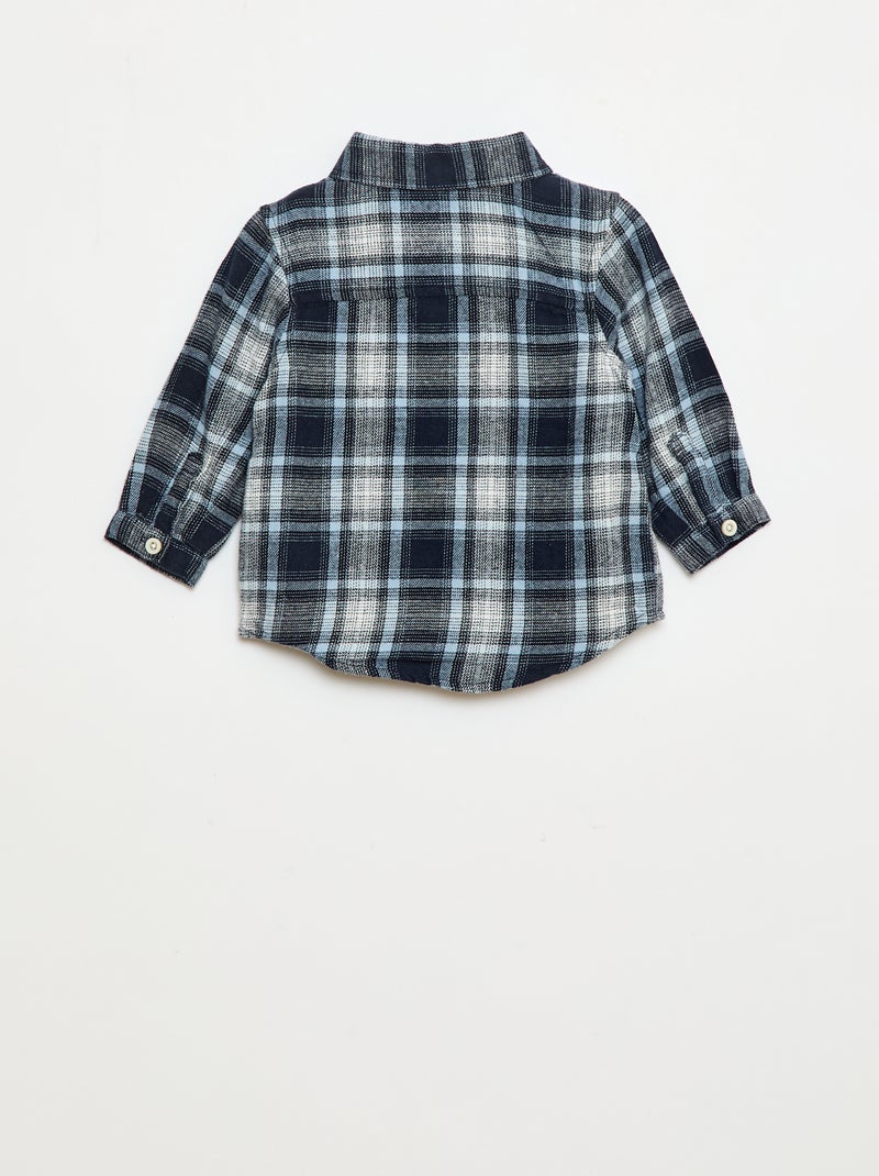 Camicia in flanella a quadri Blu - Kiabi