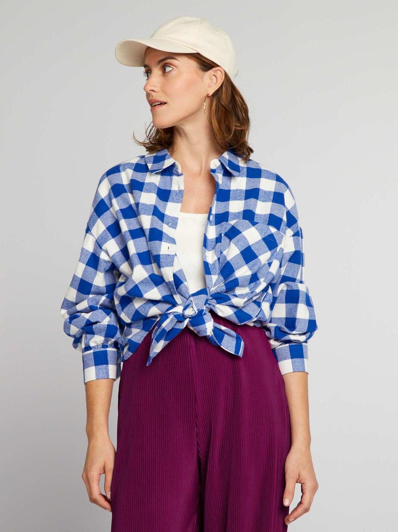 Camicia in flanella BLU - Kiabi