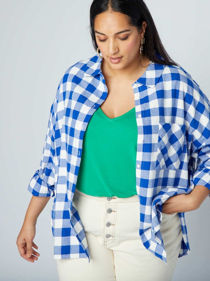 Camicia in flanella BLU - Kiabi