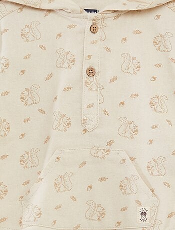Camicia in flanella con cappuccio