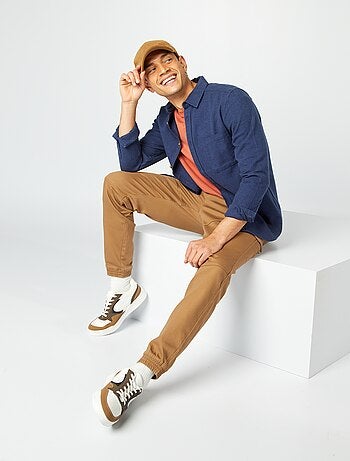 Camicia in flanella con tasche sul petto