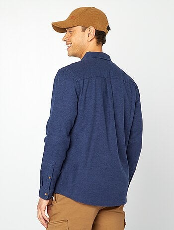 Camicia in flanella con tasche sul petto