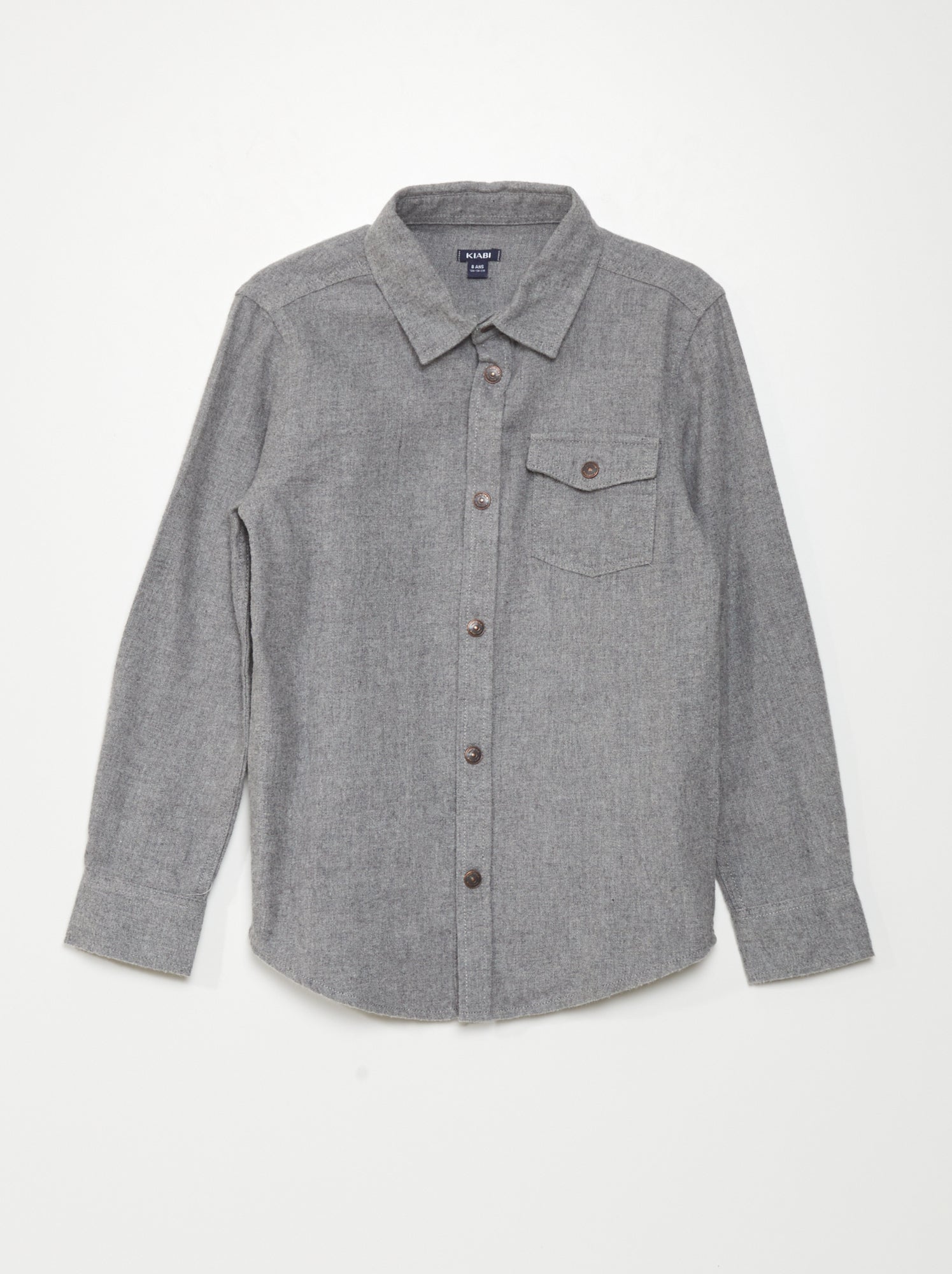 JupiterSecret Camicia In Flanella Uomo Grigio Quadri XXL | Camicia Casual Maniche Lunghe Con Tasca