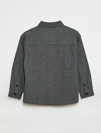 Camicia in flanella tinta unita