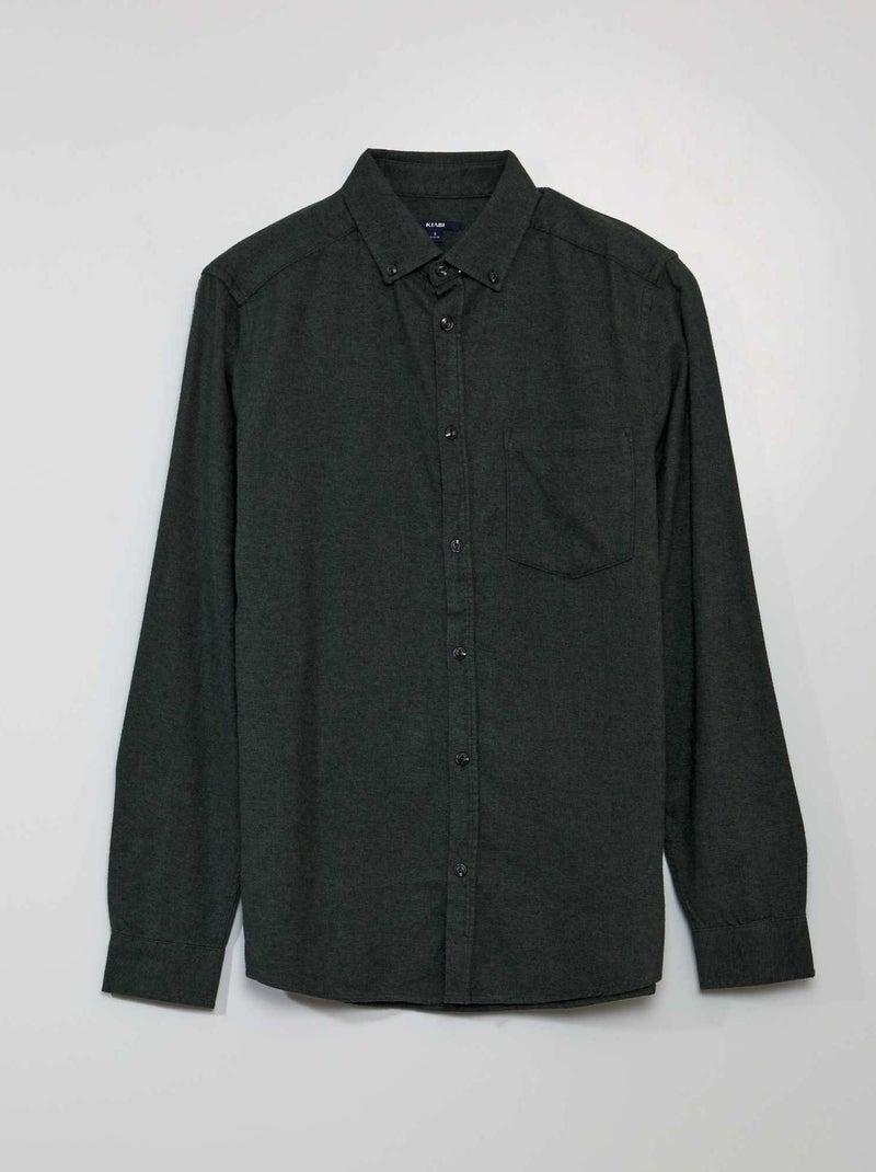 Camicia in flanella VERDE - Kiabi