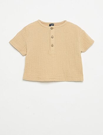 Camicia in garza di cotone