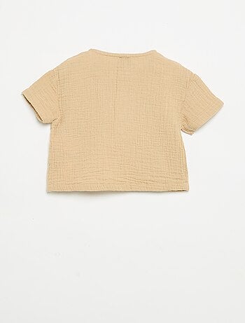 Camicia in garza di cotone