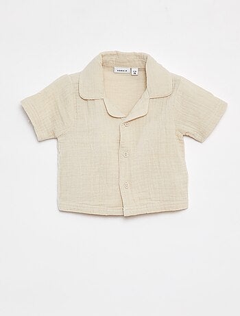 Camicia in garza di cotone con maniche corte 'Name It'