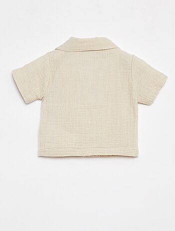 Camicia in garza di cotone con maniche corte 'Name It'
