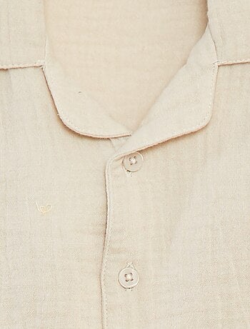 Camicia in garza di cotone con maniche corte 'Name It'
