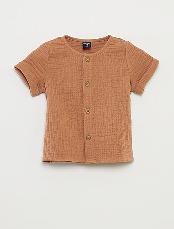 Camicia in garza di cotone