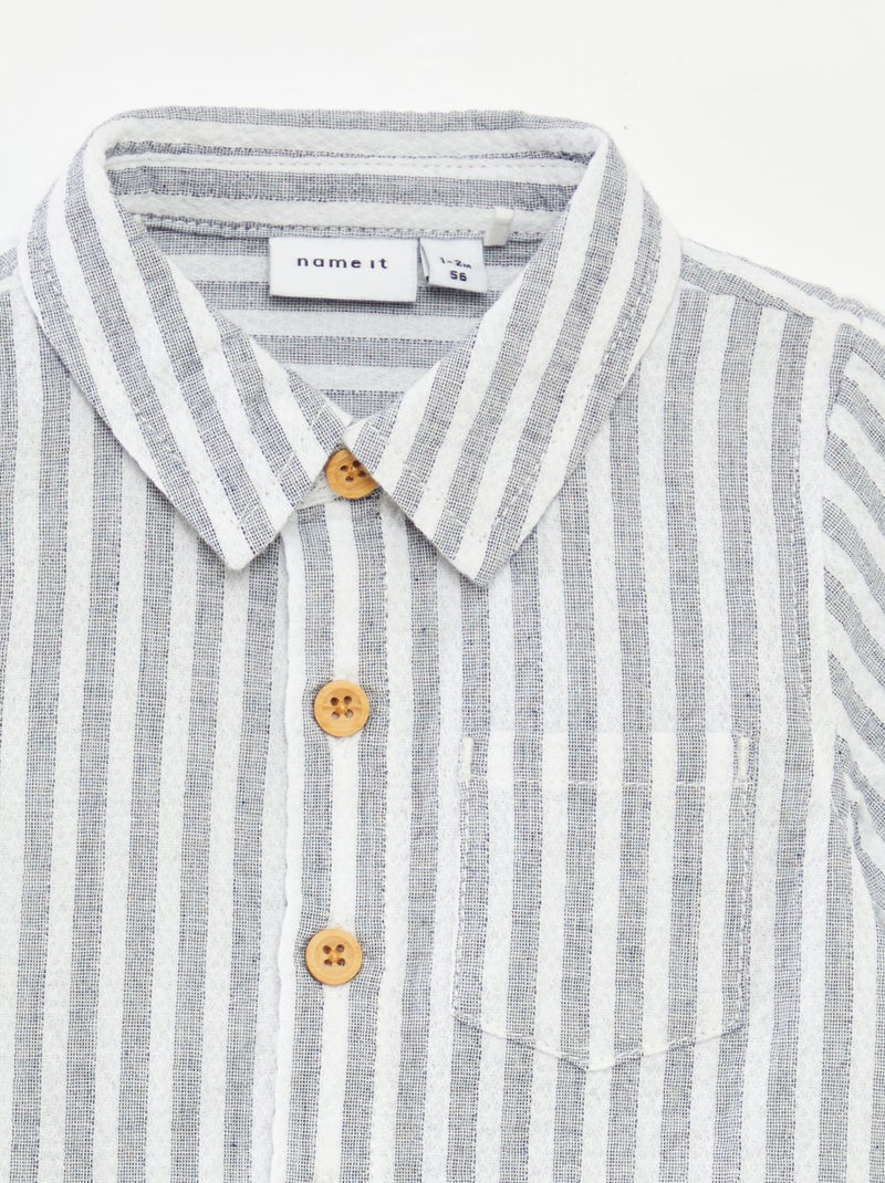 Camicia in garza di cotone 'Name it' BEIGE - Kiabi