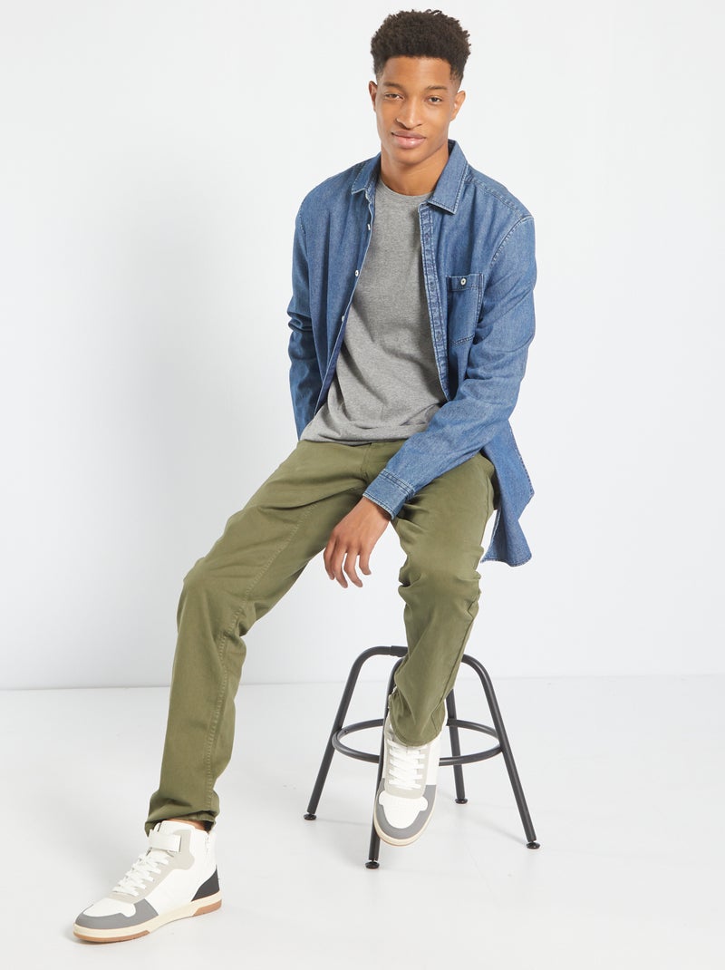 Camicia in jeans +190 cm BLU - Kiabi