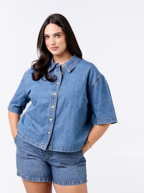Camicia in jeans a maniche corte - Kiabi