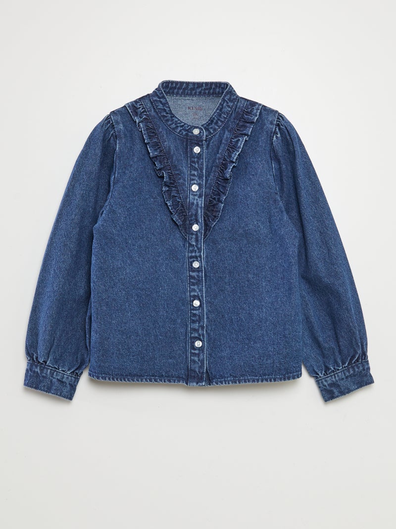 Camicia in jeans BLU - Kiabi
