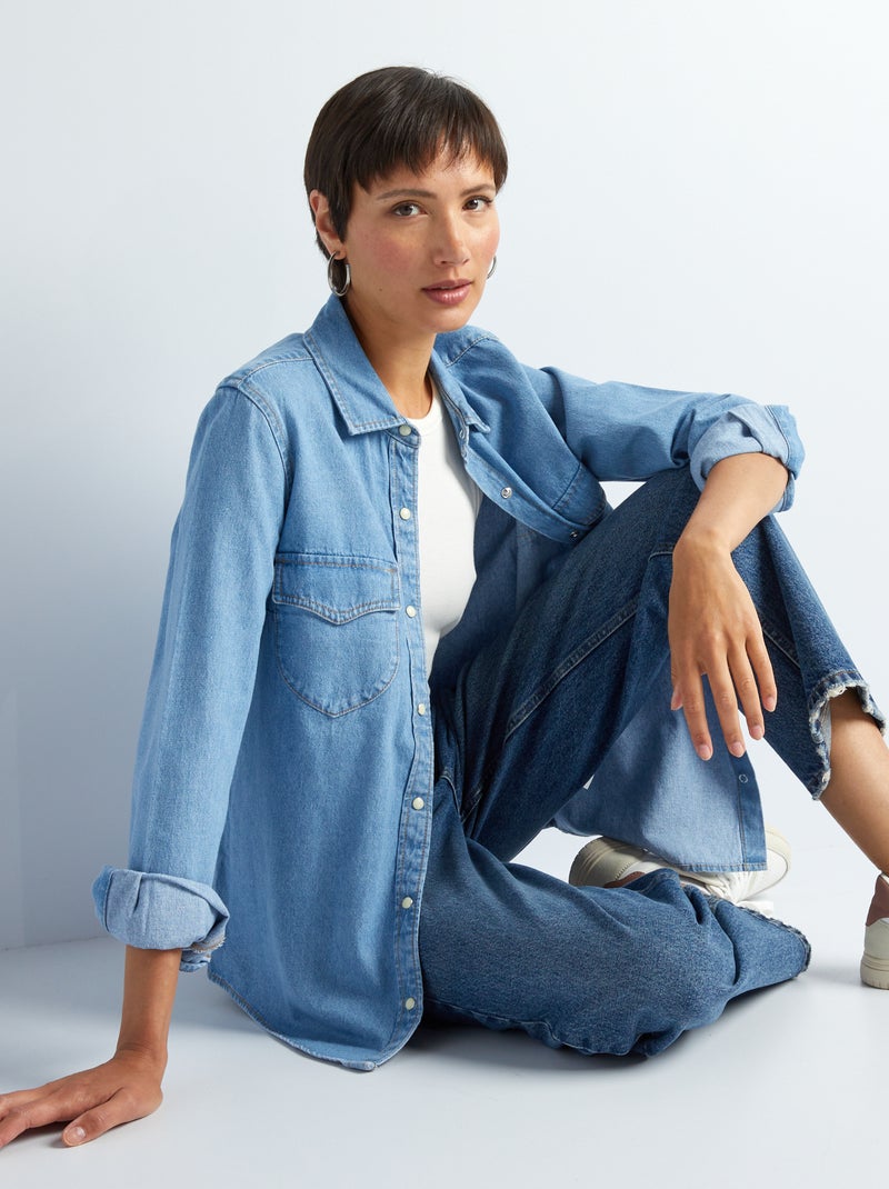 Camicia in jeans Blu denim - Kiabi